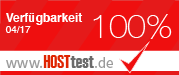 HOSTtest.de 04-2017 - Verfügbarkeit 100%